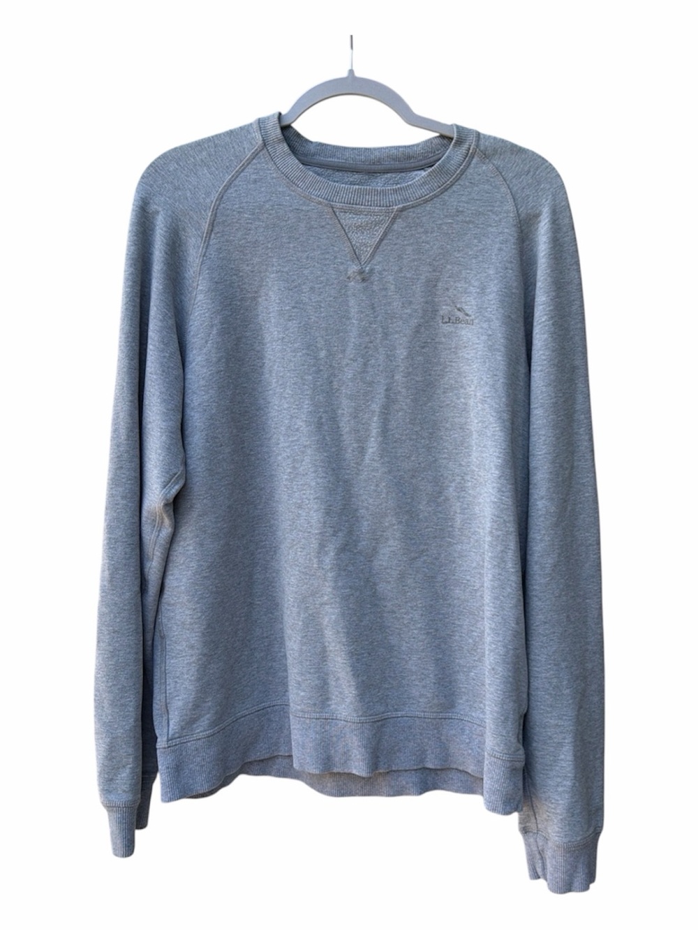 LL Bean Grey Slightly Fitted Long Sleeve Sweatshirt Men Size M